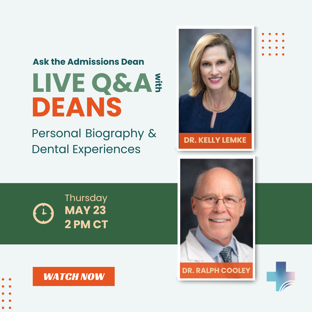 Join us to learn how to enter and highlight your activities, including dental experiences, using a holistic review lens.